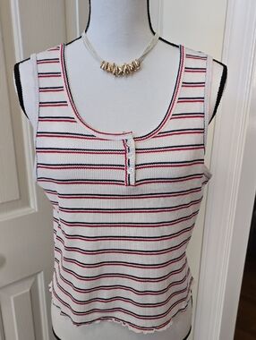 SO BRAND WOMENS JUNIOR SIZE STRIPED SUMMER TANK TOP SIZE XL